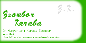 zsombor karaba business card